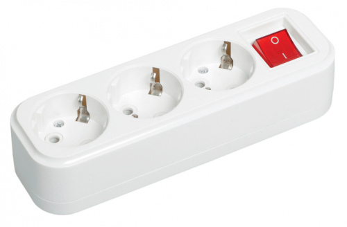 IEK Колодка K03B 3 места 2P+PE 16A CLASSIC (KYP11-16-03-00-ZK)