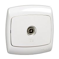 SCHNEIDER ELECTRIC РОНДО Розетка телевизионная скрытая белая (RAT-1-BI)