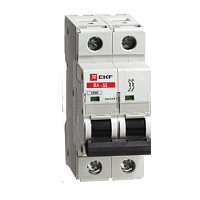 EKF Выключатель автоматический двухполюсный 10А С ВА63 10кА пломба (elr-2-10)