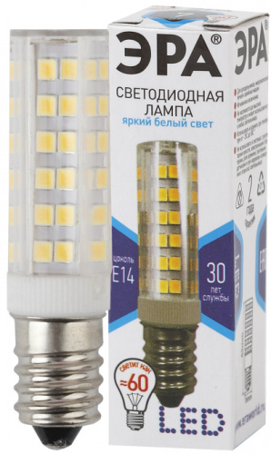 ЭРА Лампа светодиодная LED 7Вт Т25 4000К Е14 нейтральный капсула (Б0033025)