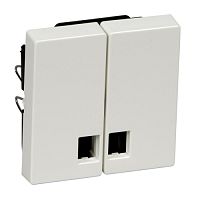 SCHNEIDER ELECTRIC Клавиша 2шт с бесцветным окошком для светоиндикатора белый (MTN438519)