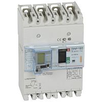 LEGRAND Выключатель автоматический дифференциального тока АВДТ DPX3 160 4п 80А 25кА (420074 )