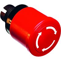 ABB Кнопка MPMT3-10R красная с усиленной фиксацией Гриб 40мм поворотная (1SFA611510R1001)