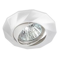 ЭРА Светильник встраиваемый литой поворотный  MR16,KL65A PS 12V/220V, 50W перламутровое серебро  (100/21 (Б0021533)