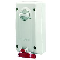 DKC Розетка наружной установки IP67 16А 2P+E 230В с механической блокировкой и боковым расположением ра (DIS5611683)