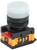 IEK Лампа AL-22TE сигнальная белая с подсветкой неон 240В (BLS30-ALTE-K01)