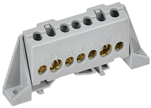 IEK TEKFOR Шина L фаза в комбинированном DIN-изоляторе Стойка 8х12-7-Ср  (TF-NN20-07-DP-K03)