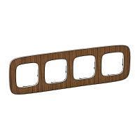 LEGRAND Valena ALLURE Рамка 4 поста орех универсальная (754464 )