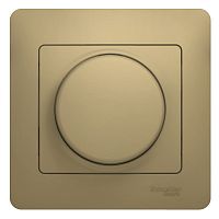 SCHNEIDER ELECTRIC GLOSSA Диммер универсальный в сборе 600Вт/ВА титан (GSL000436)