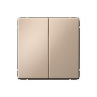 Systeme Electric ARTGALLERY 2-клавишный выключатель кнопочный, сх.2, 10А, механизм, песочный (GAL001217)