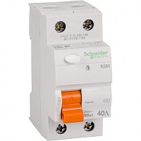 SCHNEIDER ELECTRIC Выключатель дифференциального тока  (УЗО) 2п 40А 300мА ВД63 АС (11453)