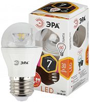 ЭРА Лампа светодиодная LED P45-7W-827-E27-Clear   (диод,шар,7Вт,тепл,E27)  (6/60/2400)  (Б0017243) ЭРА Лампа светодиодная LED P45-7W-827-E27-Clear   (диод,шар,7Вт,тепл,E27)  (6/60/2400)  (Б0017243)