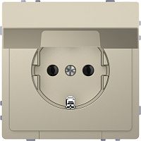 SCHNEIDER ELECTRIC Розетка D-Life 16А с заземляющим контактом и      крышкой IP 20 сахара SD (MTN2310-6033)