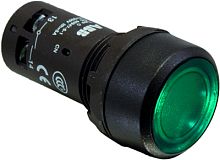 ABB Кнопка с подсветкой CP2-11G-10 зеленая 24В AC/DC с плоской клавишей с фиксацией 1НО (1SFA619101R1112)