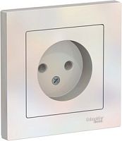 SCHNEIDER ELECTRIC Розетка ATLASDESIGN без заземления 16А в сборе жемчуг (ATN000440)