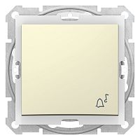 SCHNEIDER ELECTRIC Sedna Выключатель звонок IP44 в рамку бежевый (SDN0800347)