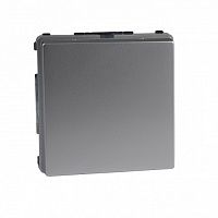 SCHNEIDER ELECTRIC Механизм розетки Schuko с крышкой со шторками алюминий (MTN2310-7260)