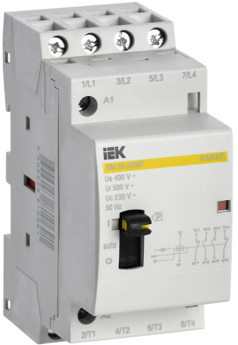 IEK Контактор модульный с ручным упр. КМ25-22МР AC KARAT  (MKK12-25-22)