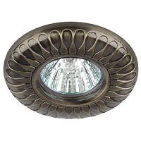 ЭРА Светильник  литой MR16,12V/220V, 50W бронза  (100/2100)  (Б0021528)