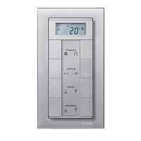 SCHNEIDER ELECTRIC Рамка 2 поста M-PLAN без перегородки алюминий (MTN488860)
