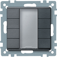 SCHNEIDER ELECTRIC SM Выключатель четырехкнопочный PLUS антрацит (MTN627814)