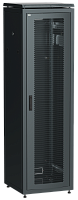 IEK Шкаф сетевой 19дюйм LINEA N 47U 600х600 мм перфорированная передняя дверь черный (LN05-47U66-P)