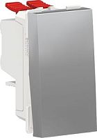 SCHNEIDER ELECTRIC Переключатель UNICA MODULAR одноклавишный перекрестный схема 7 10 AX 250 В алюминий (NU310530)