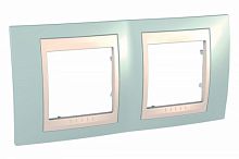 SCHNEIDER ELECTRIC UNICA-Хамелеон Рамка 2 поста морская волна/бежевый (MGU6.004.570)