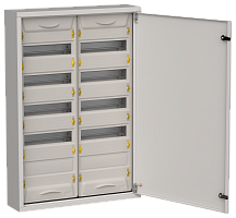 IEK TITAN 5 Корпус металлический ЩРн-120 (2х60) 835х570х140мм IP31 серый (одна дверь)  (TI5-50-N-2X060-31-7035)