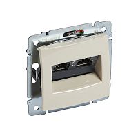 LEGRAND VALENA Розетка компьютерная RJ45 2 выхода STP 10 GIGA слоновая кость (774173 )