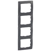 LEGRAND Galea Life Рамка 4 поста вертикальная темная бронза (771208 )