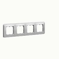 LEGRAND CARIVA Рамка 4 поста алюминий (773674 )
