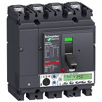 SCHNEIDER ELECTRIC Выключатель автоматический 4П4Т MIC. 5.2A 250A NSX250F (LV431865)