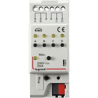 LEGRAND KNX.Бинарный ввод 220В 4-канальный. DIN 2 модуля. (002693 )
