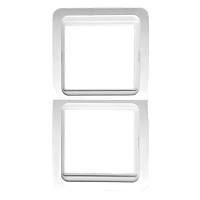 EKF Лондон Рамка 2 поста вертикальная белая (EEM-V-302-10)