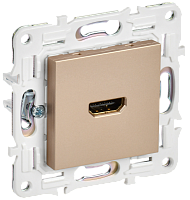 IEK SKANDY Розетка HDMI SK-H01Sa песочный  (SK-H10-K98)