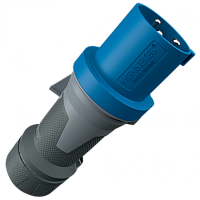 MENNEKES Вилка кабельная 63А 2Р+E IP44 PowerTOP (13102)