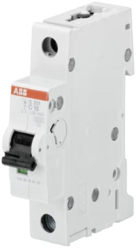 ABB Выключатель автоматический однополюсный 1А С S201 6кА (2CDS251001R0014)
