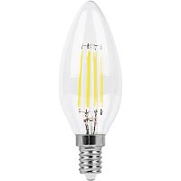 FERON Лампа светодиодная LED 11вт Е14 белый свеча FILAMENT (LB-713) (38008)