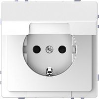 SCHNEIDER ELECTRIC Розетка D-Life 16А с заземляющим контактом и   крышкой IP 20 белый лотос SD (MTN2310-6035)