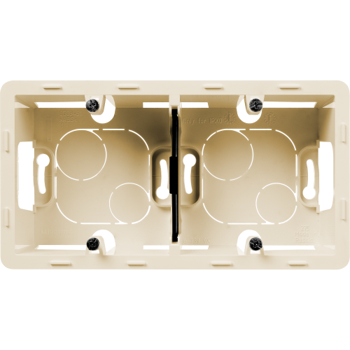 LEGRAND INSPIRIA Коробка для накладного монтажа  , 2 поста, цвет &quot;Слоновая кость&quot; (673991) фото 2