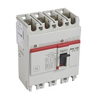 LEGRAND Выключатель автоматический DRX125 термомагнитный 63A 4П 36кА (027226 )