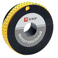EKF Маркер кабельный 6.0кв.мм 0  (350ед)  (ЕС-3) (plc-KM-6-0)