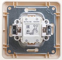 SCHNEIDER ELECTRIC W59 Переключатель одноклавишный перекрестный 10АХ, в сборе, слоновая кость (VS710-158-28)