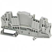 SCHNEIDER ELECTRIC Клеммник винтовой проходной измерительный 2 точки подключения 6мм.кв серый (NSYTRV62TT)