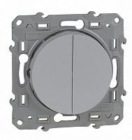 SCHNEIDER ELECTRIC ODACE Переключатель двухклавишный белый (S52R213)