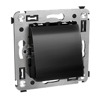 DKC Вывод кабеля из стены ''Avanti'', ''Черный квадрат'' (4402983)