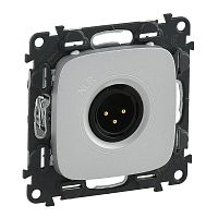 LEGRAND Valena ALLURE Аудиорозетка с 3-контактной вилкой XLR С лицевой панелью Алюминий (754747 )