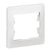 SCHNEIDER ELECTRIC ДУЭТ Рамка 1 пост белая (WDE000101)