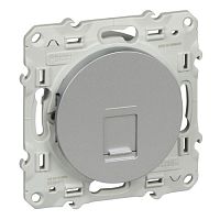 SCHNEIDER ELECTRIC ODACE Розетка компьютерная RJ45 5 UTP ИК алюминий (S53R471)